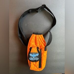 Vintage 90s Cool Cool Aqua Sack Insulated Adjustable Water Bottle Holder Orange